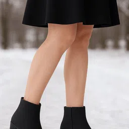 Snasta Women Block-Heeled Winter Boots-picture-27