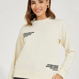 Styli Women Printed Sweatshirt-image-102