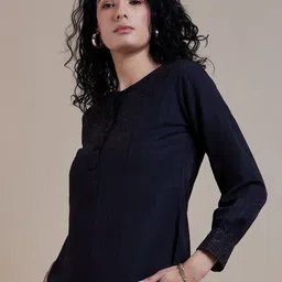 DressBerry Women Embroidered Top image 3