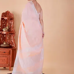 NEGRONI Pure Linen Saree image 2