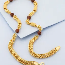 SANAA CREATIONS Unisex Brass Gold-Plated Chain image 1
