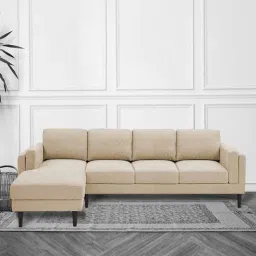 febonic Creata Fabric Rhs 6 Seater Sectional Sofa In Ivory Cream Colour-picture-18