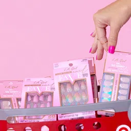 L.A Girl 24 Pieces Oh So Shiny Artificial Nail Tips with 1 Nail Glue - Wildest Dream image 5