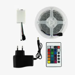 RGB LED Kit (3 Meter Strip - Water-resistant) with Remote Control and Adaptor-picture-12
