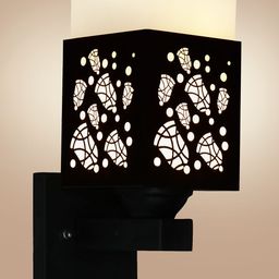 Gojeeva Black Wood Square Wall Lamps-picture-36