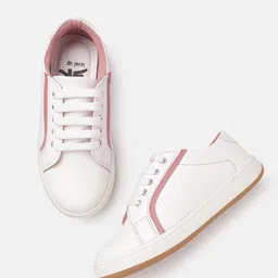 YK Girls White Solid Casual Shoes-picture-33