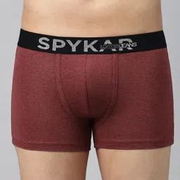 Underjeans by Spykar Men Red Cotton Blend Trunk-picture-41