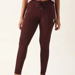 Sweet Dreams Women Burgundy Solid Fitted Training Track Pants-picture-16