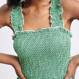 DressBerry Endless Summer Checked Ruffled Basic Jumpsuit image 5