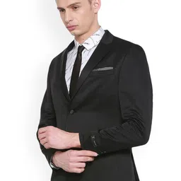 van heusen Vdot Men Black Formal Suit image 3