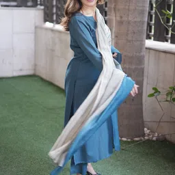 GoSriKi Women Regular Kurta with Trousers & With Dupatta image 3