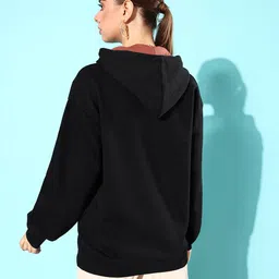 DILLINGER Typography Oversized Hooded Fleece Sweatshirt image 5