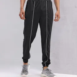 HRX by Hrithik Roshan Men Typography Print Mid-Rise Rapid-Dry Running Joggers image 2