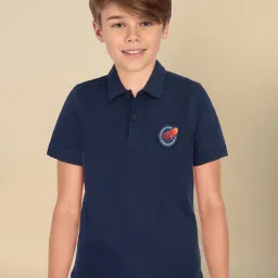 Allen Solly Junior Kids Navy Polo T-Shirt image 1