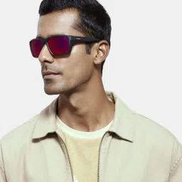 Opium Red Polarised and UV Protected Lens Square Sunglasses for men image 1