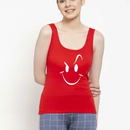 Friskers Red Printed Camisole image 1