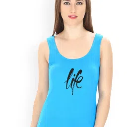 Friskers Turquoise Graphic Print Camisole image 1