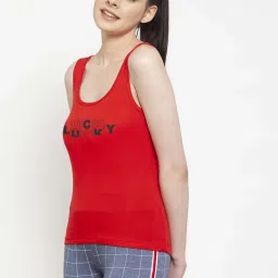 Friskers Red Graphic Print Camisole image 3