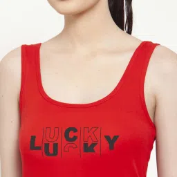 Friskers Red Graphic Print Camisole image 5