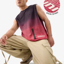 The Souled Store Multi Cotton Regular Fit Ombre Vests image 1