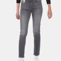 U.S. Polo Assn. Grey Skinny Fit Lightly Washed Jeans-picture-24