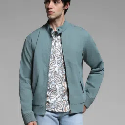 Jack & Jones Sage Green Cotton Regular Fit Jacket image 1