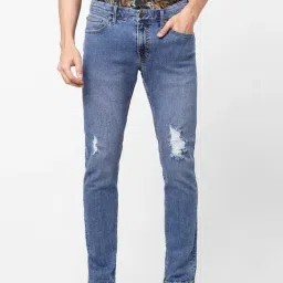 celio celio* Blue Slim Fit Lightly Washed Jeans-picture-28