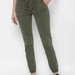 American Eagle Outfitters Olive Regular Fit Trousers-picture-19
