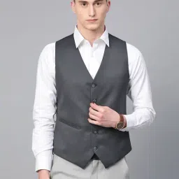 ManQ Dark Grey Sleeveless Waistcoat-picture-32