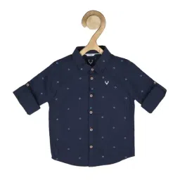 Allen Solly Junior Blue Cotton Printed Full Sleeves Shirt-picture-22