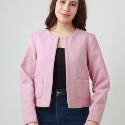 Zink London Pink Regular Fit Jacket-picture-0