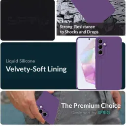 Sprig Back Cover for Samsung Galaxy M55 5G (Purple) image 2
