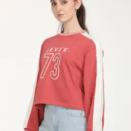 Levi's Red Cotton Regular Fit Printed Sweatshirt image 3