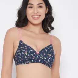 Clovia Blue Non Wired Padded T-Shirt Bra image 1