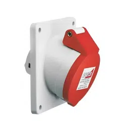 Aseco Panel Mounting Angled Socket IP44 5 Pin 16/20A Polyamide Screw Terminal, ASP165-image-2