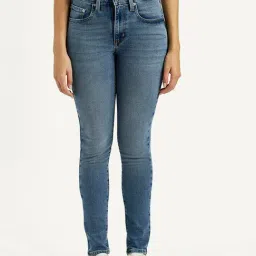 Levi's Women's 721 Mid Indigo Skinny Fit High Rise Jeans-picture-31