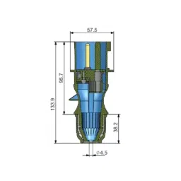 Aseco Plug IP67 3 Pin 32A Polyamide Screw Terminal, AP3203 image 3