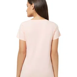 Soie Cream Cotton Printed Lounge T-Shirt image 2