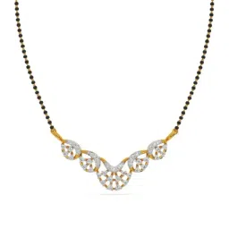 Kisna Diamond & Gold Jewellery 18k Gold & Diamond Kamryn Mangalsutra for Women-image-80