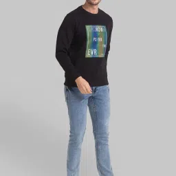 Parx Black Round Neck Sweatshirt image 5