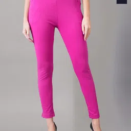 Valles365 by S.C. Plus Size Pack Of 2 Women Cotton Ankle Length Leggings-image-73