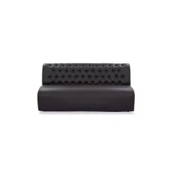 Divano Modular DMSF8 3 Seater Leatherette Office Sofa, Black image 2