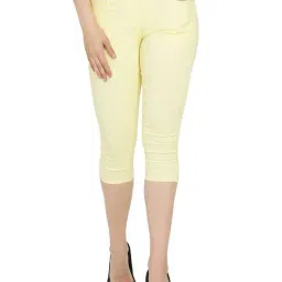 Westwood Yellow Cotton Capris-picture-26