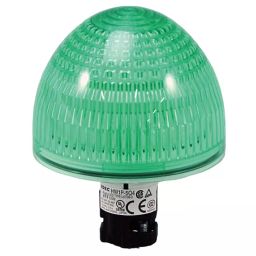 IDEC HW Series Pilot Light Large Dome LED with 22 mm Dia and Green Color, HW1P-5Q4G-picture-0
