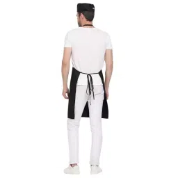 Uniformer Apron Black Unisex Stylish Design Polycotton 2 Pockets for Chefs, Bakers & Home Cooks Use image 3