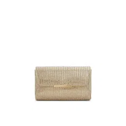 Aldo Rania Gold Womens Clutch with Detachable Chain-image-17