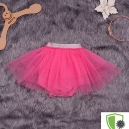 COCOON ORGANICS Soft Net Tutu Skirt And Attached Onesie With Antimicrobial Coating - Fuchsia Pink-picture-21