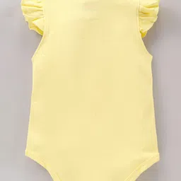 Babyhug 100% Cotton Frill Sleeves Onesie Butterfly Print Pack of 3 - Multicolour image 3