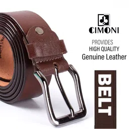 CIMONI Men Leather Tang Formal Belt image 4