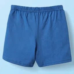 Babyhug 100% Cotton Sleeveless Nautical Printed Sando & Shorts Set - Blue & White image 5